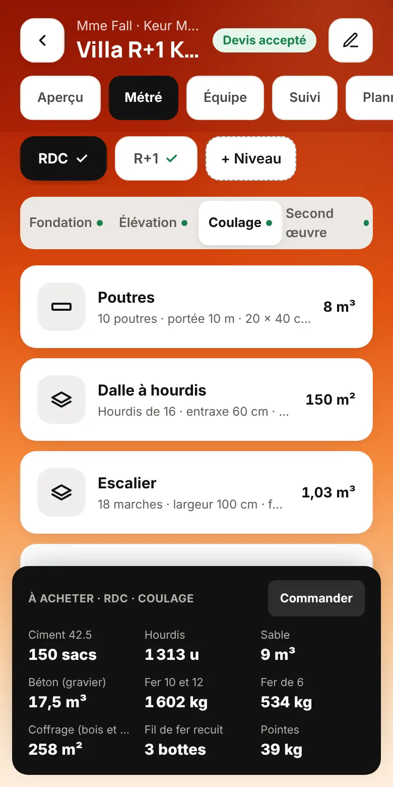 Écran Métré bâtiment de SenBaoBat
